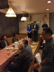 会長による歓迎の挨拶